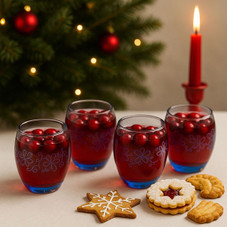 Epure Denali Rocks 13.75 oz Floral Print Glasses (Set of 4) product image