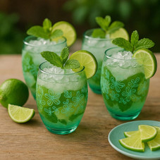 Epure Glassware Denali Flower Print Rocks Glasses (Set of 4) product image