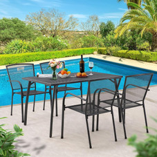 Metal Outdoor Table and Patio Dining Table Set for 4 product image