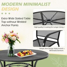 Metal Outdoor Table and Patio Dining Table Set for 4 product image