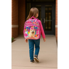 16" Rainbow Puppy Backpack product image
