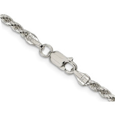 Sterling Silver Diamond Cut Rope Chain Necklace product image Sterling Silver Diamond Cut Rope Chain Necklace product image