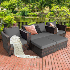 Rattan 5-Piece Cushioned Patio Set product image Rattan 5-Piece Cushioned Patio Set product image