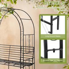 7-foot Garden Arch with Seating product image