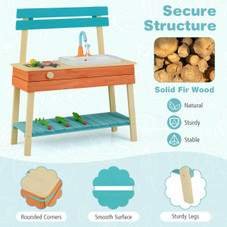 Kids' Wooden Kitchen/Potting Bench Play Set product image