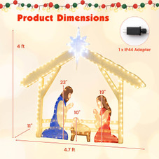 4-foot Lighted Nativity Scene product image