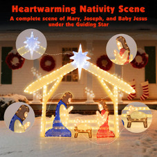 4-foot Lighted Nativity Scene product image