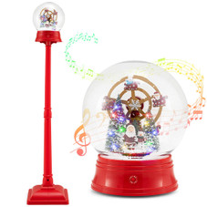 5-foot Lighted Musical Snow Globe Street Lamp product image 5-foot Lighted Musical Snow Globe Street Lamp product image