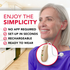 RCA Behind-the-Ear Hearing Aid with Recharging Stand (2-Pack) product image