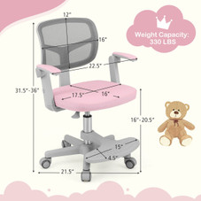 Kids' Adjustable Height Desk Chair with Footrest product image Kids' Adjustable Height Desk Chair with Footrest product image