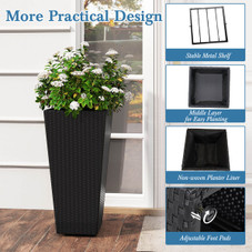 30" Tall Modern Planter Set (2-Pack) product image