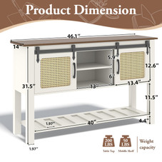46'' Buffet and Coffee Bar Storage Cabinet product image