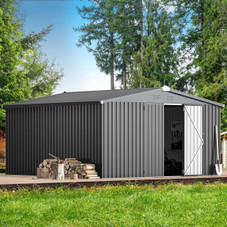 12' x 12' Outdoor Storage Shed with Lockable Doors product image