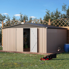 12' x 12' Outdoor Storage Shed with Lockable Doors product image