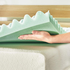 2-inch 7-Zone Memory Foam Mattress Topper with Aloe Infusion product image
