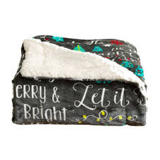 Reversible Sherpa Plush Blanket product image