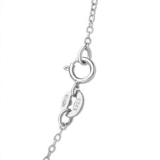 Lab Created Diamond Cross and Heart Necklace In Sterling Silver product image