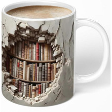Library Bookshelf Mug product image