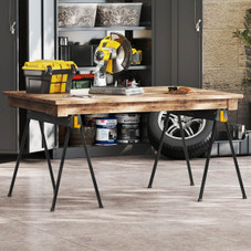 Ironmax Heavy-Duty Metal Sawhorses with 2x4 Supporting Arms (2-Pack) product image