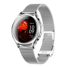 Ladies Smart Watch Bluetooth Call Sports Fitness Tracker Body Sleep Monitor Steel Smart Bracelet Waterproof Women Smartwatch Color Silver product image