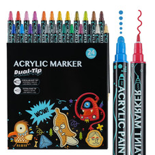 Dual Tip Acrylic Paint Marker Pens (24 or 36 Count) product image