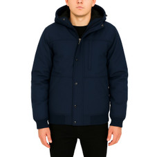 Men's Heavyweight Sherpa Fleece-Lined Hooded Bomber Jacket product image