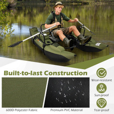 Inflatable Fishing Float with Foldable Padded Seat product image