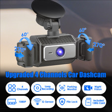 4-Channel Car Dash Camera product image