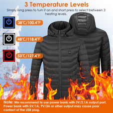3-Level USB Electric Heated Jacket (Requires Power Bank) product image