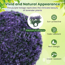 15" Artificial Boxwood Plant Topiary Ball Set  product image