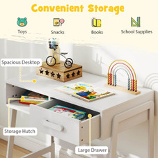 Kids Desk and Chair Set with Storage Drawer product image