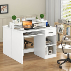 Computer Desk with Charging Station and Adjustable Shelf product image