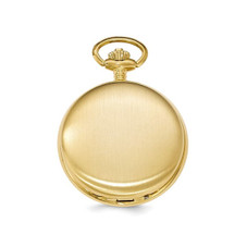 Gold-Finish Brass Mechanical Gear View Pocket Watch  (42mm) product image