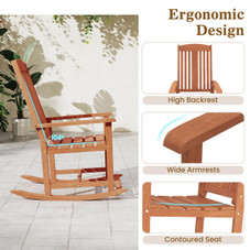 Outdoor Rocking Chair with High Backrest product image