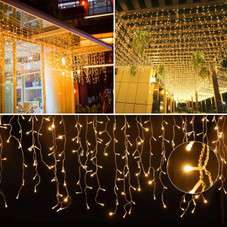 SonicGrace 10-foot Super Bright Icicle LED Lights product image