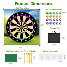 Golf Chipping Dart Mat Set product image