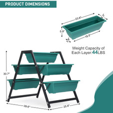 Tiered Planter Stand with 5 Boxes product image