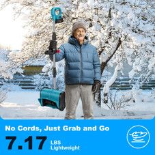 800W 21V Cordless Snow Shovel product image