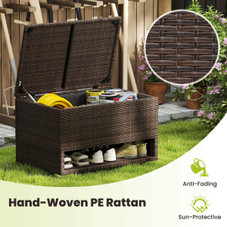 48 Gallon Outdoor Deck Box with Shoe Rack product image
