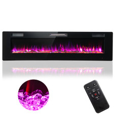 68'' Wall Mounted Ultra-Thin Recessed Electric Fireplace  product image