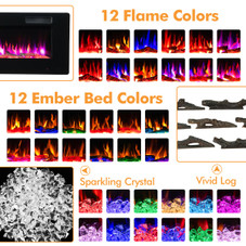 68'' Wall Mounted Ultra-Thin Recessed Electric Fireplace  product image