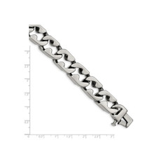 Men's Stainless Steel Polished Large Link Bracelet product image