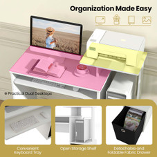 Home Office Computer Desk with Open Storage Shelf product image