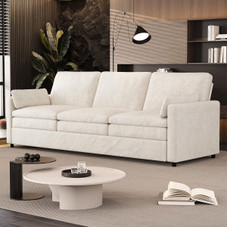 3-Seater Sofa Bed with Ultra- Soft Fabric Upholstery product image