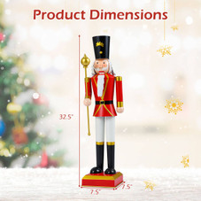 32.5” Christmas Nutcracker with Scepter product image