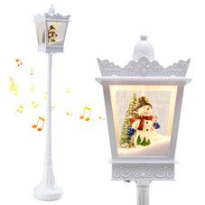 8FT Musical Christmas Streetlight with Warm White LED Lights product image