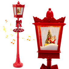 8FT Musical Christmas Streetlight with Warm White LED Lights product image