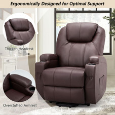 Electric Lift Chair Sofa with Side Pockets (USB and Type-C Ports) product image