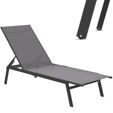 Adjustable Outdoor Chaise Lounge Chairs with Wheels product image