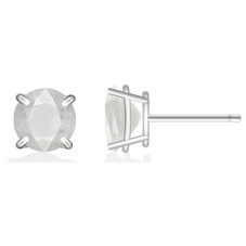 Round Stud .925 Sterling Silver Lab-Created 2ct. Birthstone Earrings product image